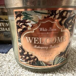 Bath and Body Works Mahogany Balsam Candle 2015